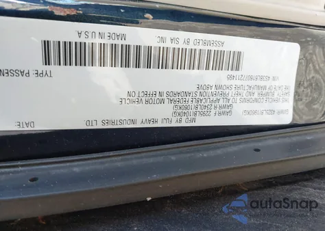 2007 Subaru Legacy 2.5I из США, поврежденный, VIN 4S3BL616077211495